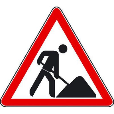 hinweisschild-zur-baustellenkennzeichnung-vorsicht-baustelle ...